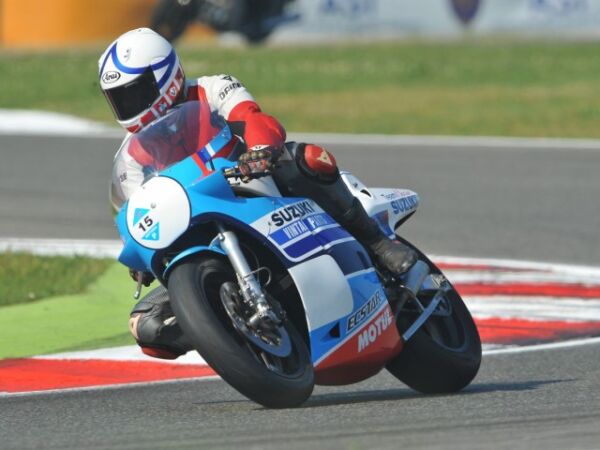 ASI Motorshow 2016 Varano Italy Steve Griffith 1984 MK10 Suzuki RGB500cc Classic team Suzuki Steve Wheatman