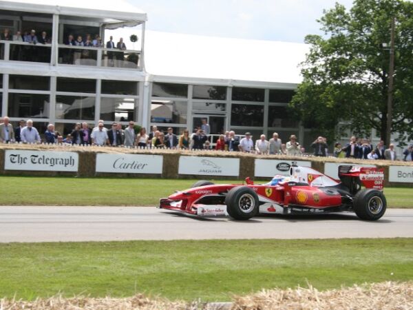 2010 Ferrari F10 F1 car drive Marc Gene Goodwood Festival of Speed 2016