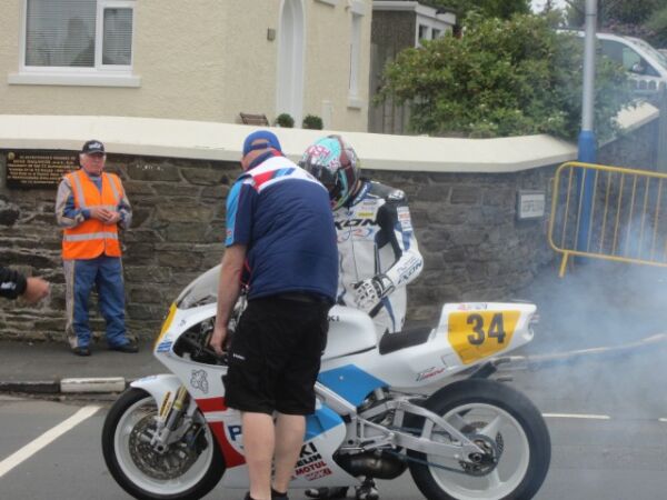 2017 Classic Manx TT with Team Classic Suzuki Suzuki RGV500 Josh Brookes