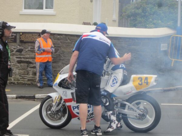 2017 Classic Manx TT with Team Classic Suzuki Suzuki RGV500 Josh Brookes