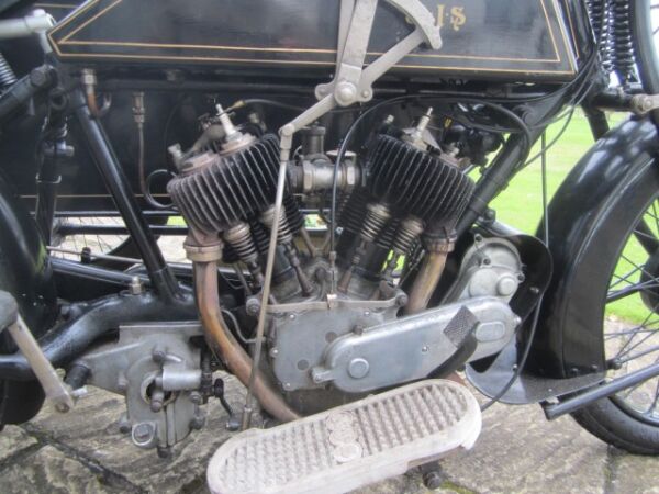 1924 AJS V Twin 799cc combination