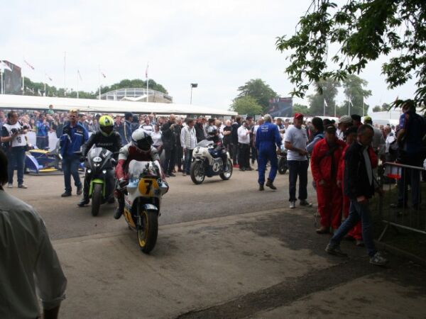 2016 Goodwood Festival Of Speed Race Bikes and F1 Cars Steve Griffith on the 1983 Barry Sheene Suzuki XR45