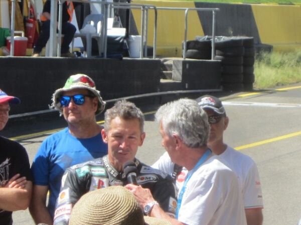 2018 Eastern Creek Australia classic event with Classic Team Suzuki Troy Bayliss Ducati
