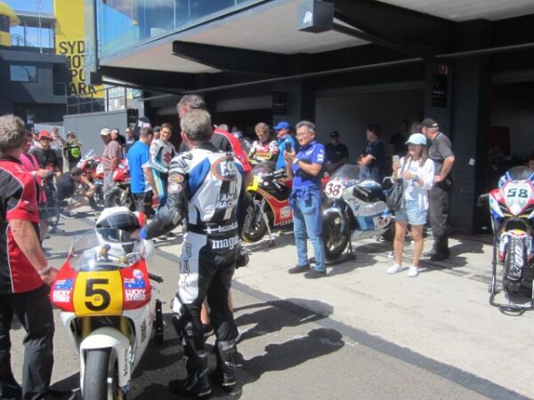 2018 Eastern Creek Australia classic event with kevin Magee Yamaha YZR