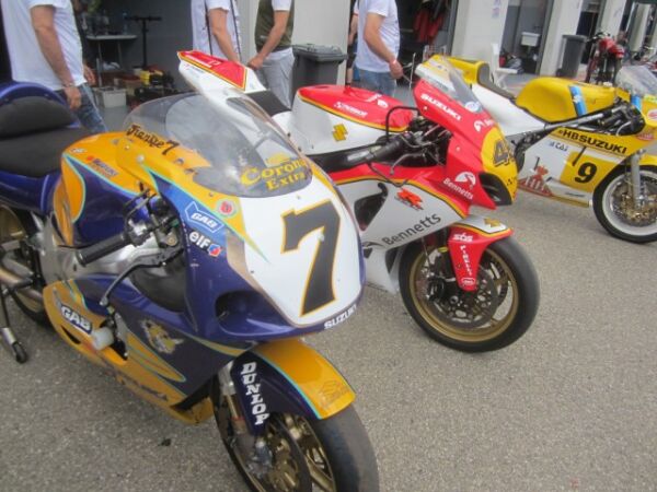 2018 ASI Motor Show Varano de Melagari Parma Italy Classic Team Suzuki francesco Chilli Steve Griffith