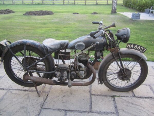 1920 FN 285cc Shaft drive motorcycle Barn find and 1930 Velocette 249cc G22