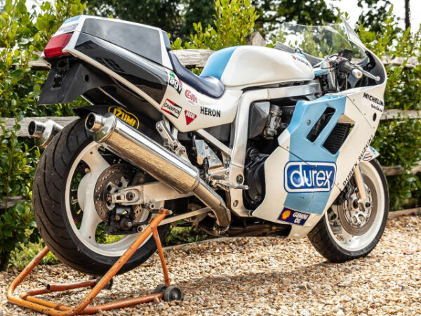 1989 Ex Jamie Whitham Nw200 winning Heron Suzuki GSXR1100 Durex TT Bike