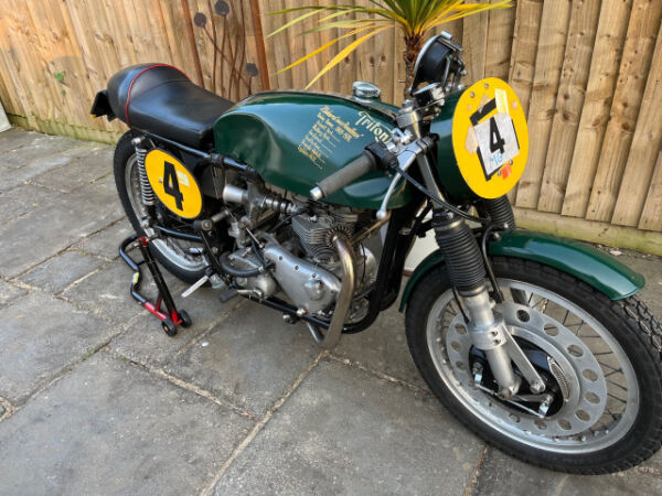 1961 Triton Norton Chassis, Triumph T100 500cc Twin carb