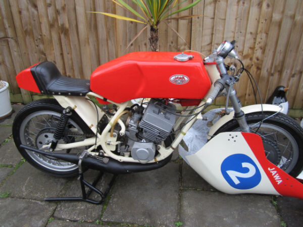 1972 Jawa 350cc Twin two stroke racing big 4 LDS front brake