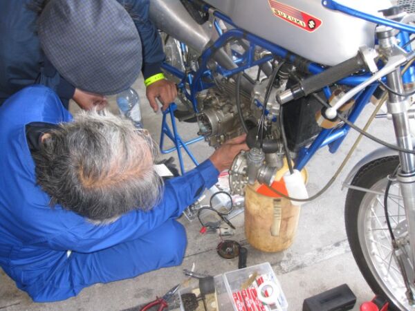 The Japanease factory Boys doing some fine tuning