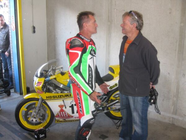 Franki Chilli getting some tips! for the big outing on the XR45