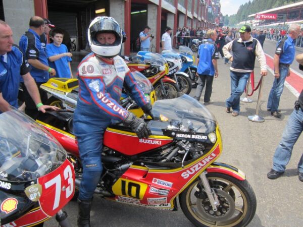 Mick Grant 1980 TT winning Suzuki XR34