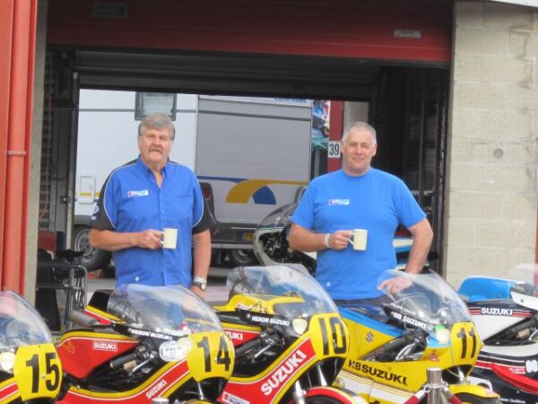 Geof and Alistair Taking tea contemplating the day or the night before