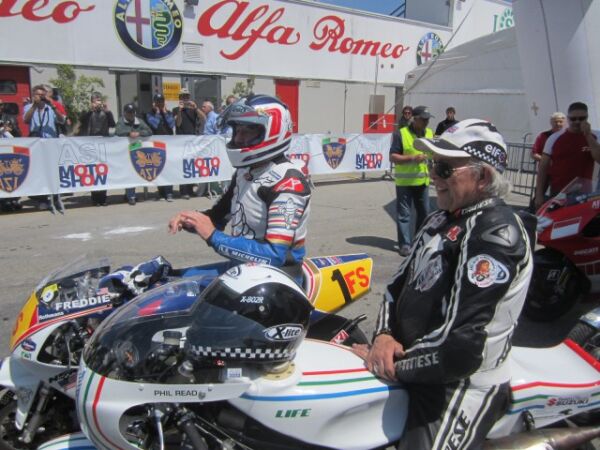 2013 ASI Motor Show Varano Di Melegari Italy Phil Read and freddie Spencer