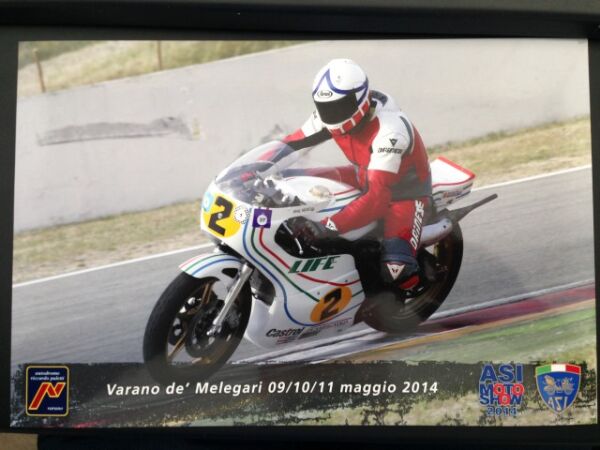 Steve Griffith Riding The Team Life Suzuki from 8 times world Champion Phil Read