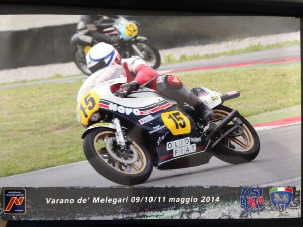 Steve Griffith Riding the Ex Graziano Rossi Suzuki XR34 500cc