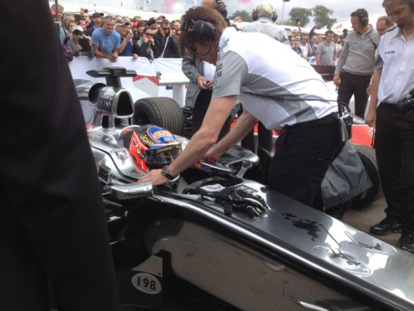 Jenson Button at Goodwood festival of speed Made time to talk to us bikers