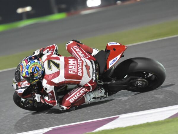 Chaz Davies and Davide Giuliano Ducati World Superbike Qatar WSB 2014