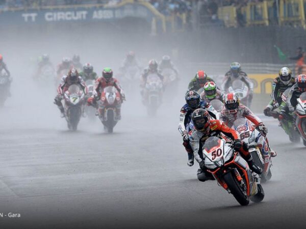 World Superbike Champion 2014 Sylvain Guitoli and Marco Melandri Aprilia RSV4