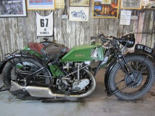 1927 Rudge 500cc side car with Rudge Caravan (photo 1 of 2)