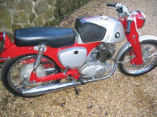 1963 Honda CB92 Benly Sports red Classic Motorcycle Bike (photo 1 of 2)