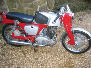 1963 Honda CB92 Benly Sports red Classic Motorcycle Bike (photo 2 of 2)