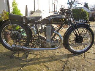 1930 AJS 350cc R7 Vintage racing Motorcycle (photo 1 of 2)