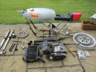 1973 Seeley Yamaha TZ250 A Drum Rear (photo 2 of 2)